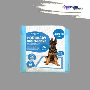 podkłady maty higieniczne dla psa do nauki sikania xl 40x60cm grube 20 szt niebieskie