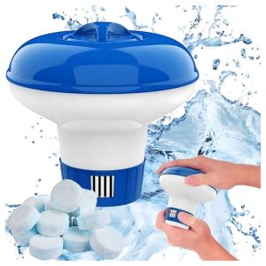 pływak skimmer dozownik bojka do basenu – uniwersalny dozownik tabletek i granulatów chemii basenowej 💦🏊🏻‍♂️