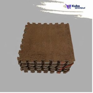 12x puzzle piankowe eva mata pluszowa dywan podłogowa brązowe 30x30cm