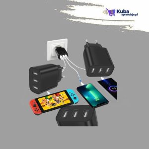 mocna kostka Ładowarka sieciowa 3 x usb uniwerslana usb 3 porty 5v 3.4a