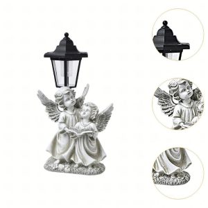 lampa solarna anioł aniołki lampion znicz dekoracja na cmentasz do ogrodu